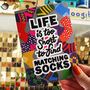 Odd Socks Wellbeing Greeting Card, thumbnail 2 of 3