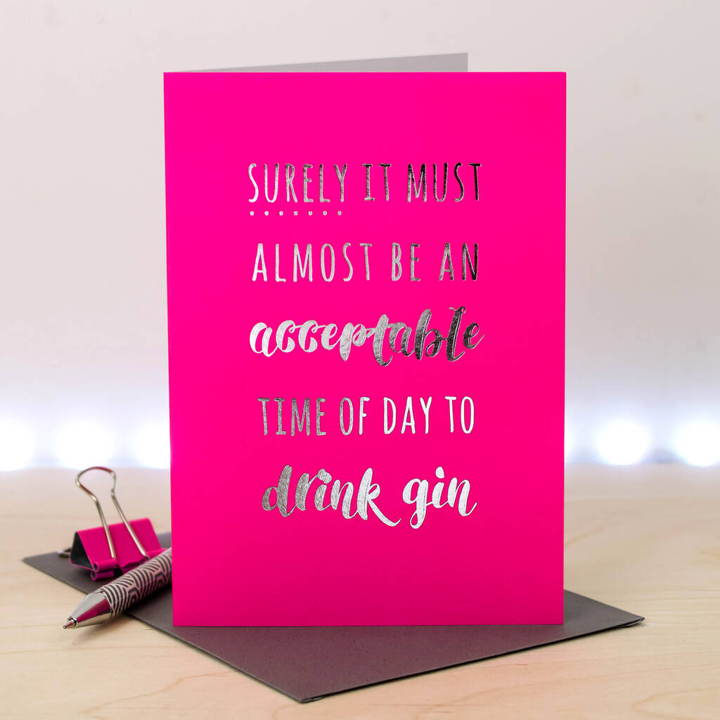 Funny Gin Card For Her By Coulson Macleod | notonthehighstreet.com