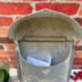Distressed Grey Zinc Postbox – Wall Mounted Letter Box, thumbnail 4 of 9