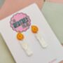 Candle Glitter Christmas Earrings / Festive Jewellery / Classic Holiday Jewellery / Christmas Letterbox Gift, thumbnail 5 of 6