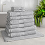 Personalised Bliss Luxury Bath Towel Nine Piece Bale Set, thumbnail 1 of 12