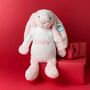Personalised Bashful Pink Bunny Large Soft Toy, thumbnail 1 of 6