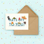 'Hats Off To You' Greetings Card, thumbnail 1 of 2