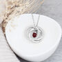 Personalised Russian Ring Garnet Crystal Necklace, thumbnail 10 of 12