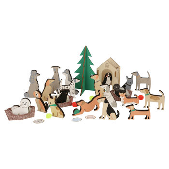 Dog Wooden Advent Calendar In A Suitcase, 2 of 4