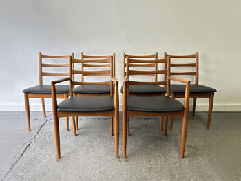Mid Century Set Of Dining Chairs By Schreiber Furniture, 2 of 12