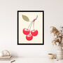 Red Smudge Cherry Kitchen Simple Wall Art Print, thumbnail 4 of 6