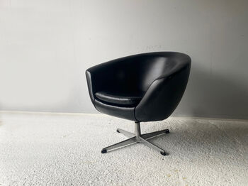Mid Century 60's Swivel Chair By Overman, 7 of 8