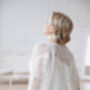 Ivory Macrame Lace Bridal Kimono Cape, thumbnail 10 of 12