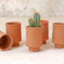 Terracotta Cylinder Plant Pot Set, thumbnail 3 of 3