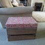 Vintage Style Apple Crate Seat, Three Inch Cushion, thumbnail 3 of 10