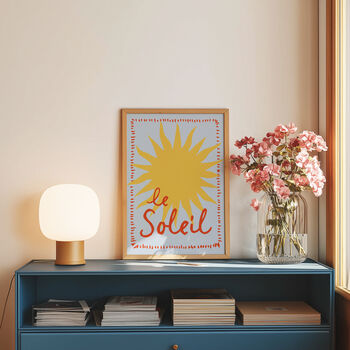 Le Soleil Illustrated Sun Print, 2 of 12