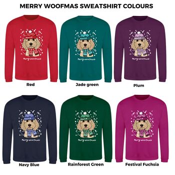 Personalised Merry Woofmas Dog Lover Christmas Jumper, 3 of 12