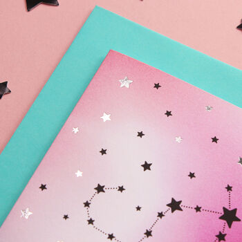 Scorpio Star Sign Constellation Birthday Card, 3 of 7