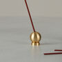 Zen Gold Ball Incense Holder, thumbnail 1 of 3