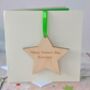 Personalised Father's Day Wooden Decoration Card, thumbnail 2 of 3