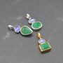 Emerald Tanzanite Pendant: May December Birthstone, thumbnail 8 of 10