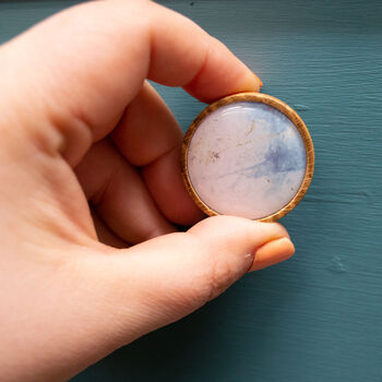Blue Marble Oak Knob, Drawer Or Door Handle, 3 of 6