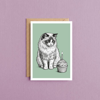 Pack Of Three Cat Birthday Cards, 4 of 8