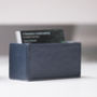 Leather Business Card Holder Ink Blue, thumbnail 2 of 5