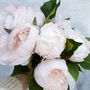 Soft Apricot Faux Peony Bouquet, thumbnail 5 of 5