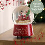 Personalised Musical Santa Snow Globe, thumbnail 2 of 7