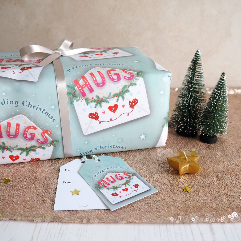Christmas Hugs Gift Wrap Pack, 1 of 6