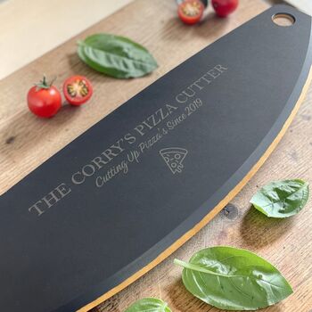 Personalised Wooden Pizza Cutter, 3 of 9