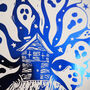 Spooky Ghost House Foil Print, thumbnail 2 of 3