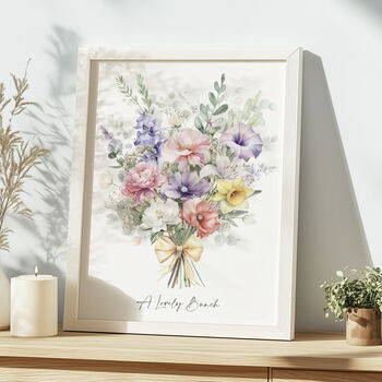 Personalised Elegant Family Bouquet With Birth Month Flowers, 2 of 7