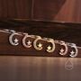 Moon And Star Cz Huggie Hoop Earrings, thumbnail 3 of 10