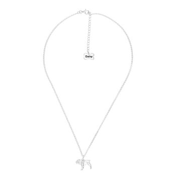 Personalised English Bulldog Sterling Silver Necklace, 3 of 9
