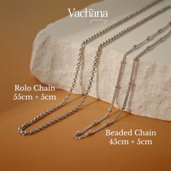 Hourglass Roman Numeral Gold Vermeil, Sterling Silver Necklace, 8 of 12
