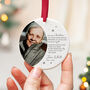 Memorial Christmas Ornament Personalised Photo Keepsake, thumbnail 4 of 8