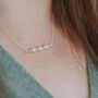 Freshwater Pearl Dashes And Dots Necklace, thumbnail 2 of 6