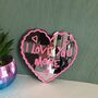 I Love You More Heart Shaped Mirror, thumbnail 1 of 9