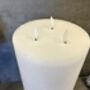 30cm Xl White LED Pillar Candle – Real Wax, thumbnail 9 of 12