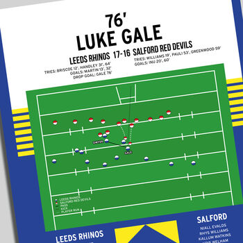 Luke Gale Challenge Cup Final 2020 Leeds Print, 2 of 2