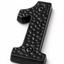 Decorative Brass Number One Door Sign, thumbnail 3 of 7