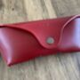 Personalised Red Leather Glasses Case, thumbnail 9 of 12