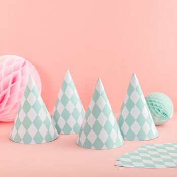 Pastel Harlequin Party Hats, 5 of 6