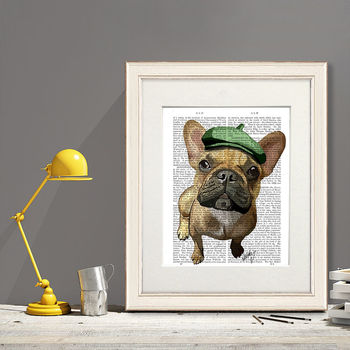 frame with inch mount 18x24 green home and print book fabfunky by beret bulldog french