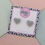 Heart Glitter Studs *More Colours Available*, thumbnail 12 of 12