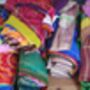 Upcycled Sari Flags, Handmade Bunting, Sari Fabric, thumbnail 3 of 10