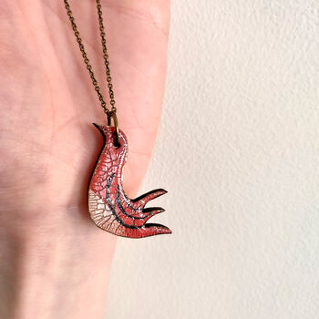 Coral Bird Necklace, 2 of 3