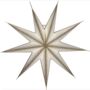 Handmade Off White Nine Point Paper Star, thumbnail 3 of 3
