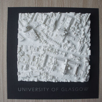 Graduation Gift University Of Glasgow 3D Printed Map, 7 of 9