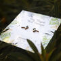 Inky Magpie Birch Hypoallergenic Tiny Stud Earrings, thumbnail 9 of 11