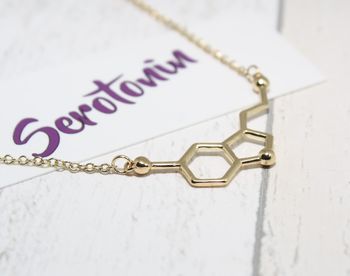 Serotonin Molecule Necklace, 2 of 7