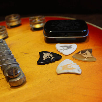 Shark Fin Guitar Picks In A Gift Tin, 5 of 12